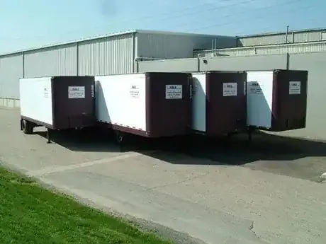RMA Fleet storage trailers available for same-day rental in Dayton, OH