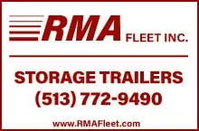 RMA Fleet Inc. logo, family owned storage trailer rental West Chester Ohio