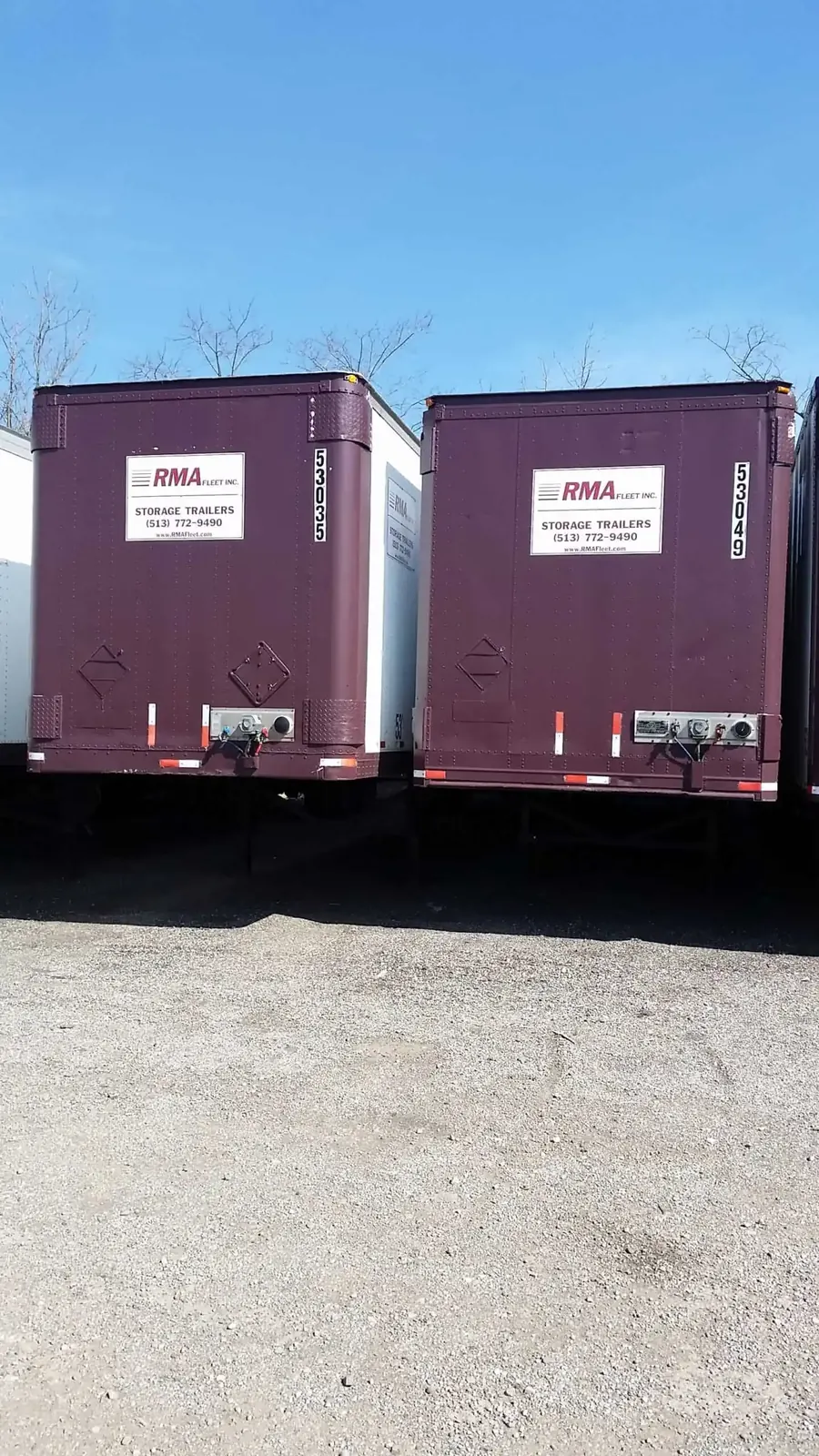 RMA Fleet storage trailer, same-day rental available in Batavia, OH